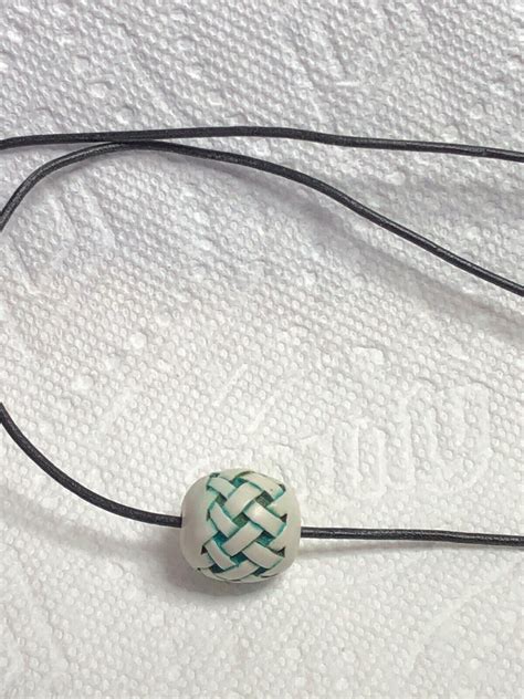 Naked and Afraid TV Show Marble Teal Braid Bead。